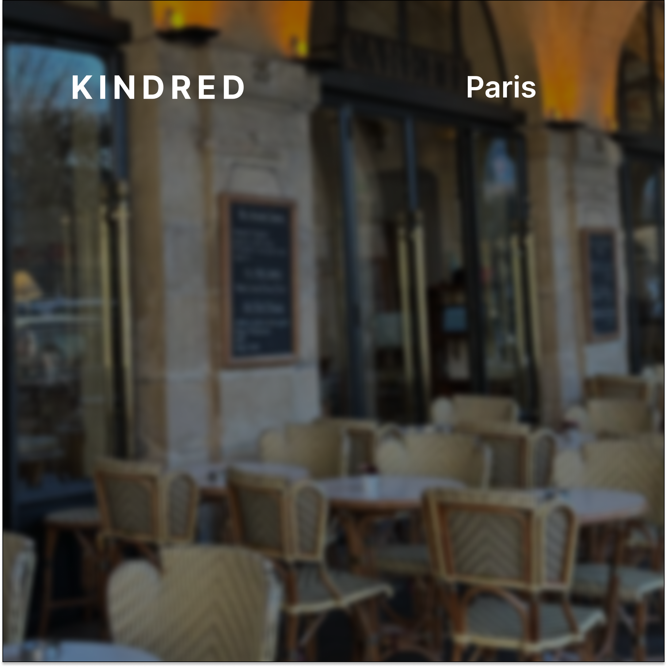 Kindred Paris: Virtual Gathering for New Members