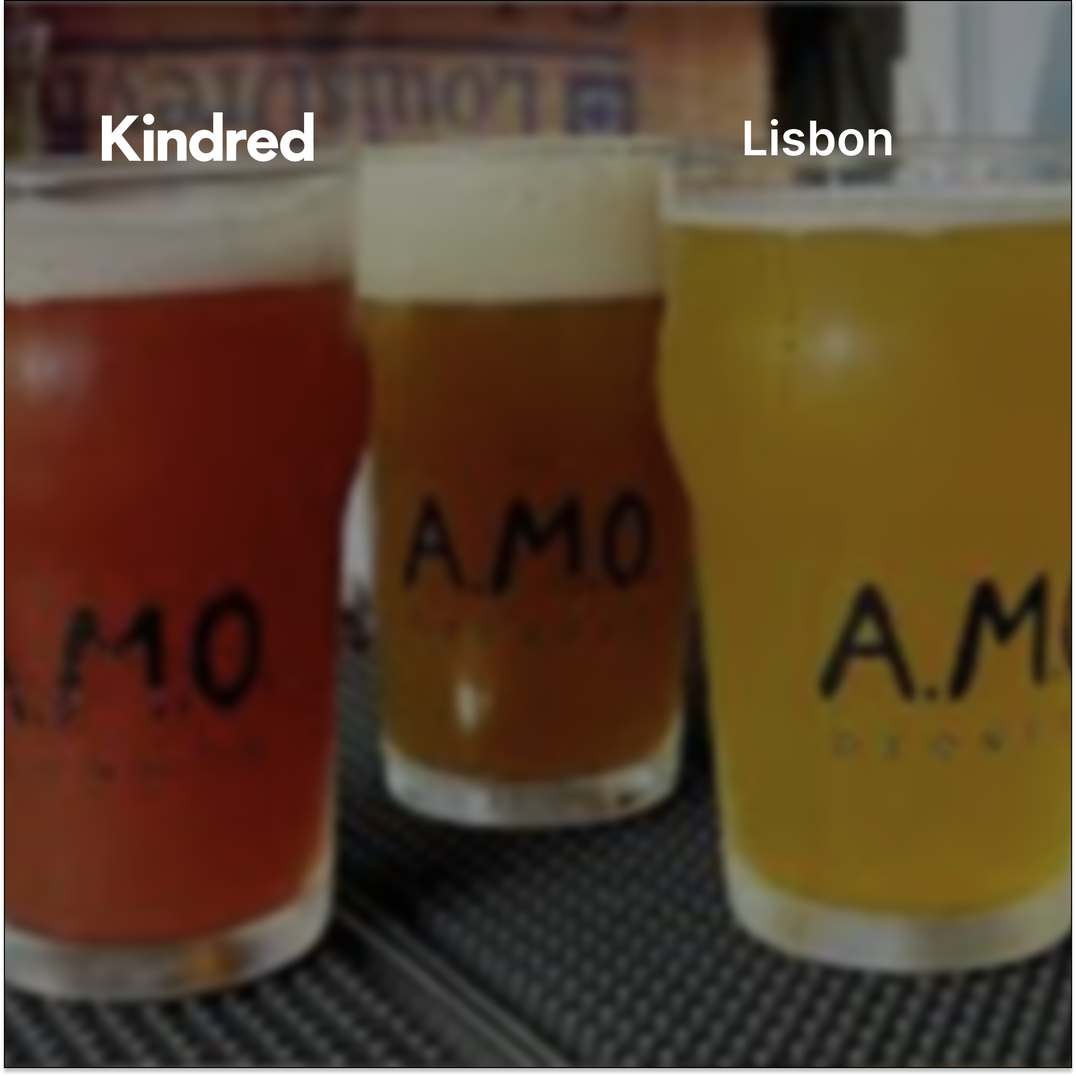 Kindred Lisbon: Holiday Happy Hour at AMO Brewery