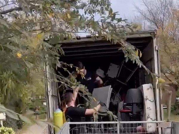 Team loading Rubbish from Estate Clearance