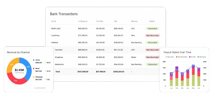 Automate finance reconciliation and operations Data
