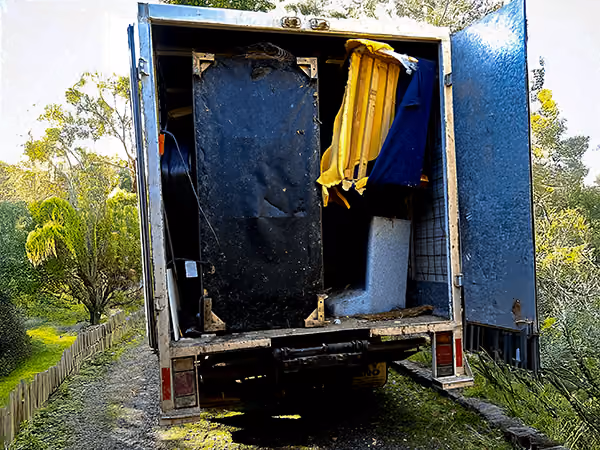 Loaded Rubbish Removal Truck