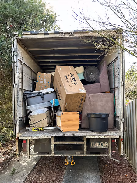 Rubbish ready to go waste facility