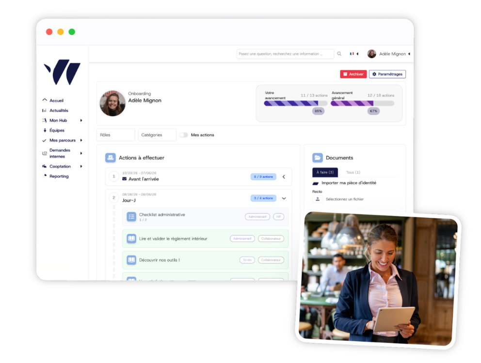 Illustration d'onboarding Wobee