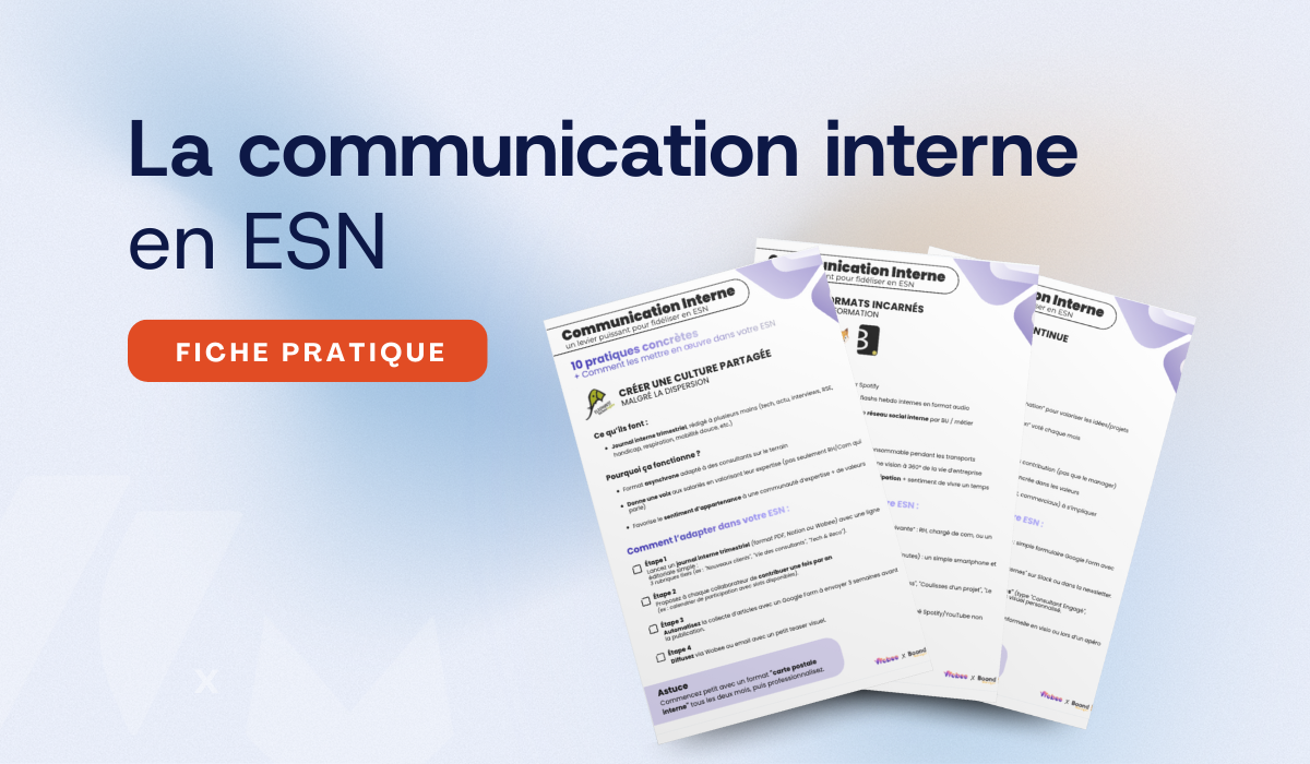Fiche Pratique de la communication Interne : un enjeu de fidélisation en ESN ?