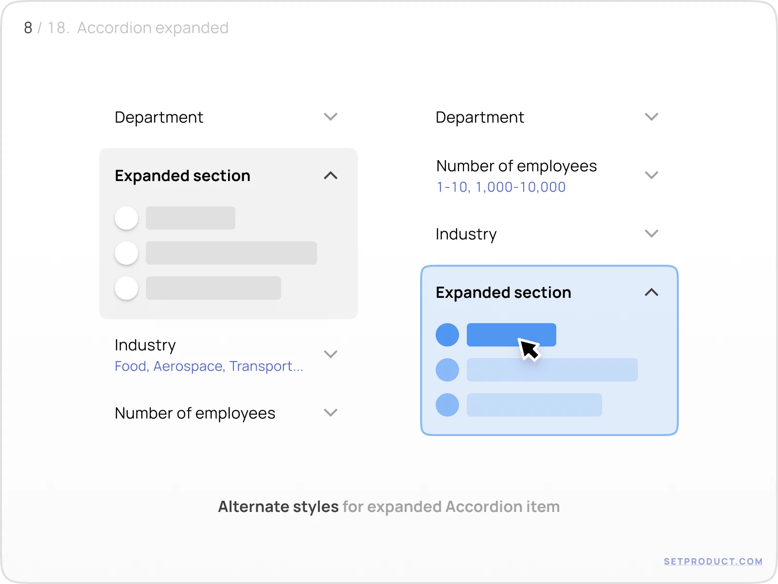 Accordion UI design tips