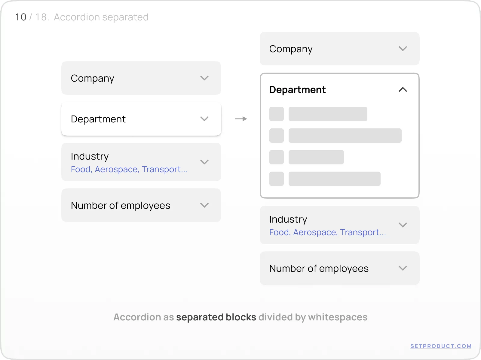 Accordion UI design tips