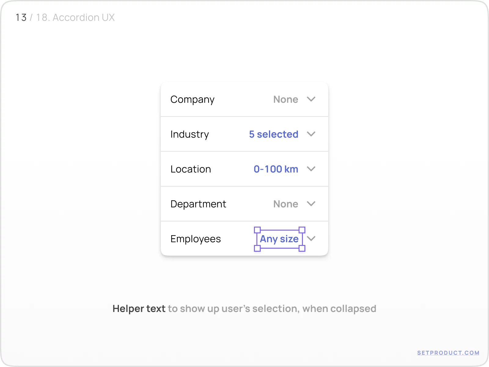 Accordion UI design tips