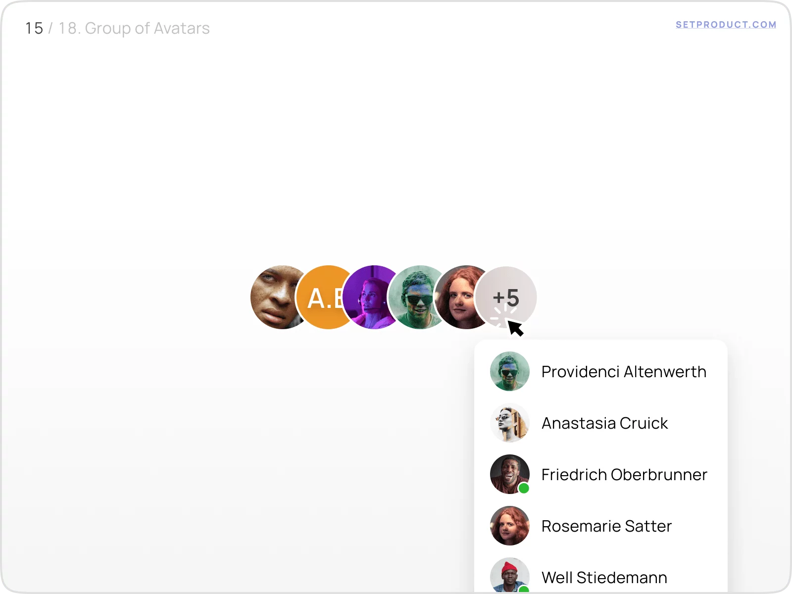 Avatar UI design exploration