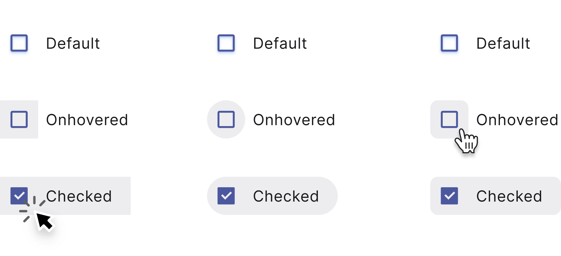 Checkbox component border radius CSS