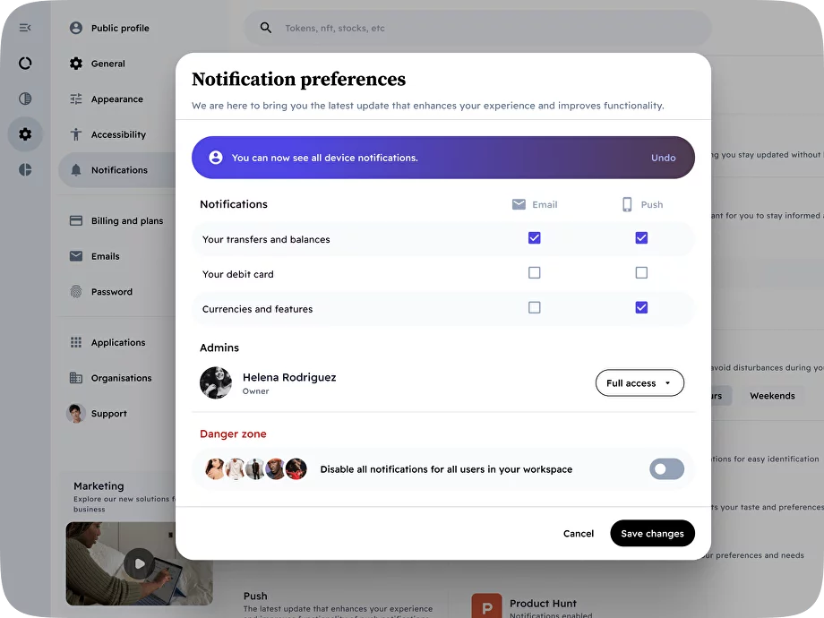 Settings UI design tutorial, UX tips and inspiration: Checkboxes