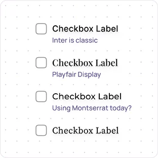 Checkbox UI design tutorial – Label Styling