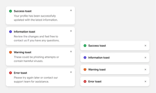 Notifications UI UX design – Toast and Snackbar