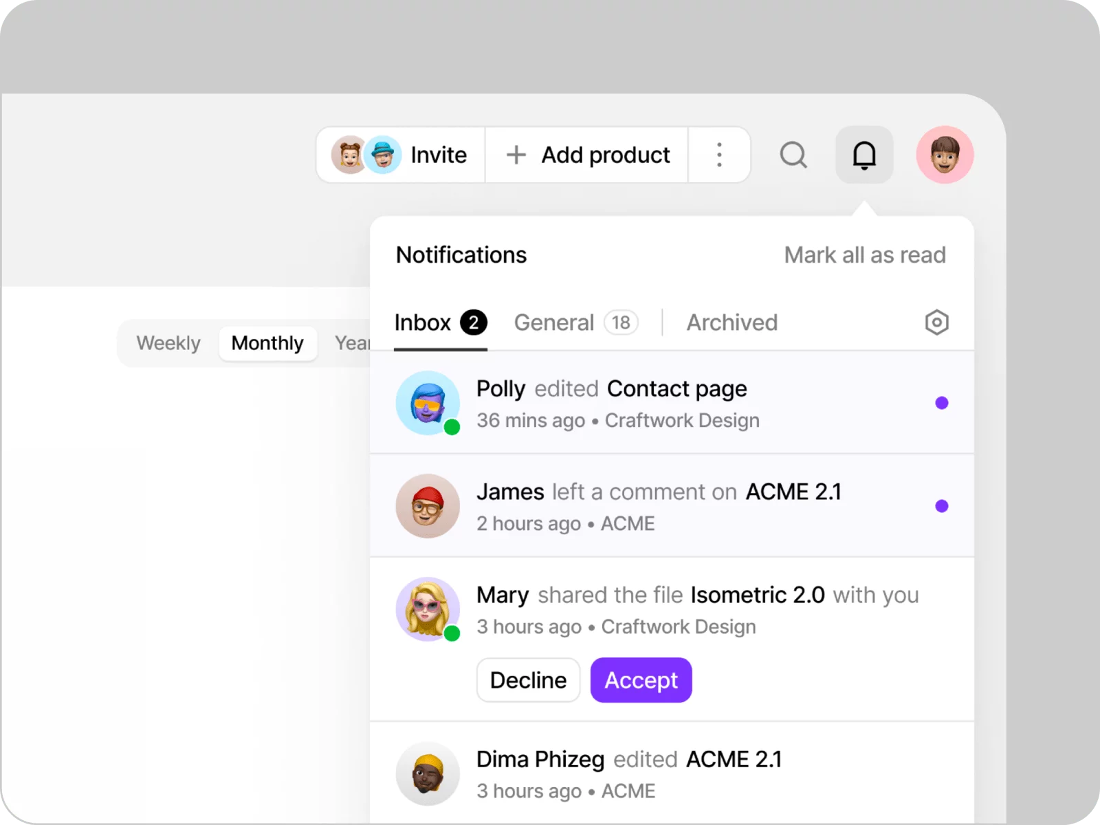 Types of Notification UI – Informational Notifications