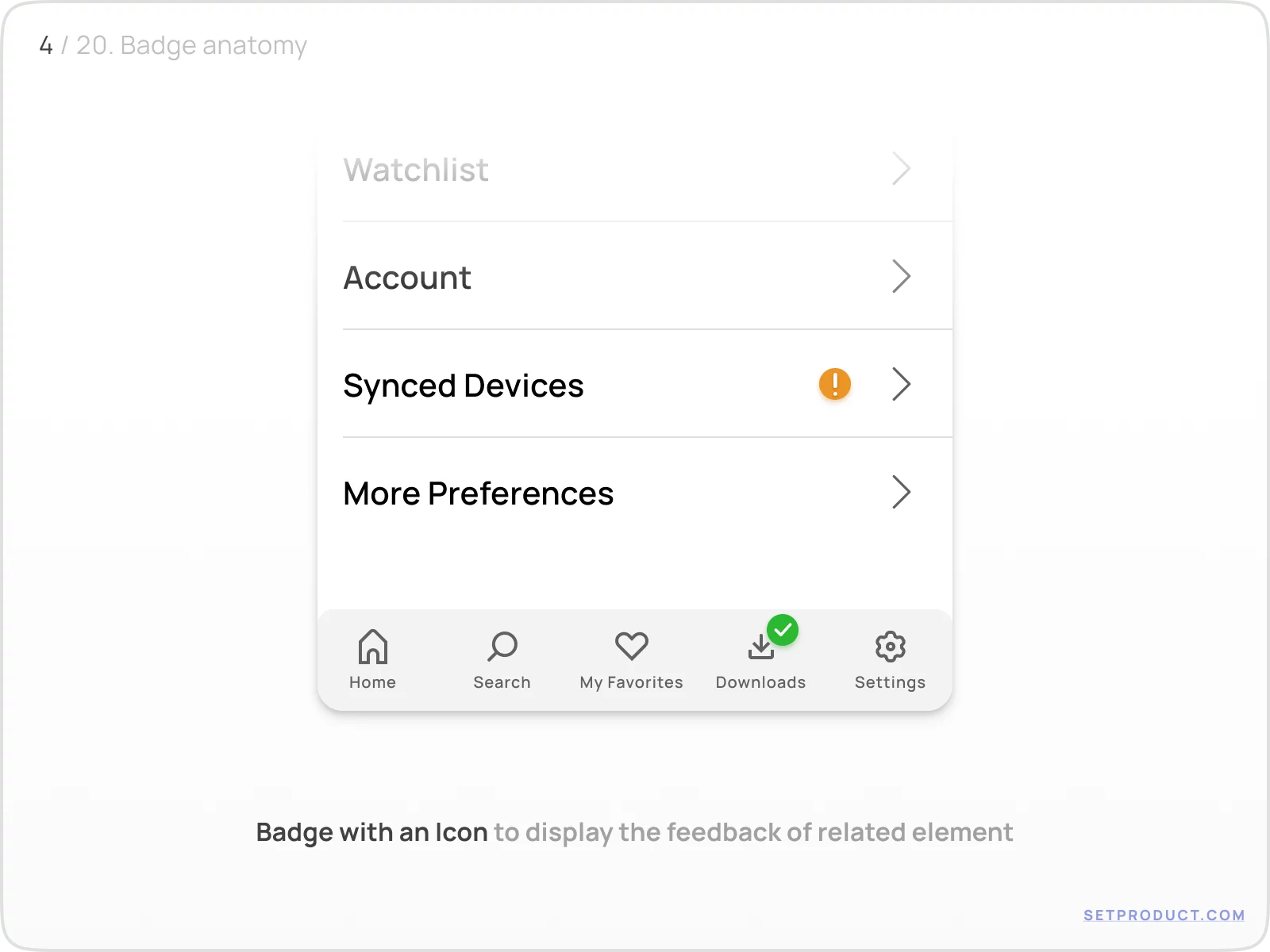 Badge UI design exploration