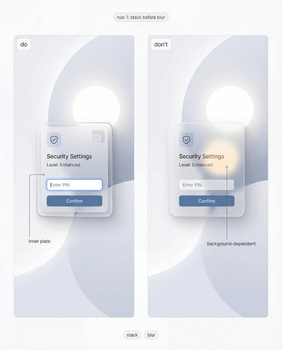 Do and Don’t rules that make liquid glass shippable