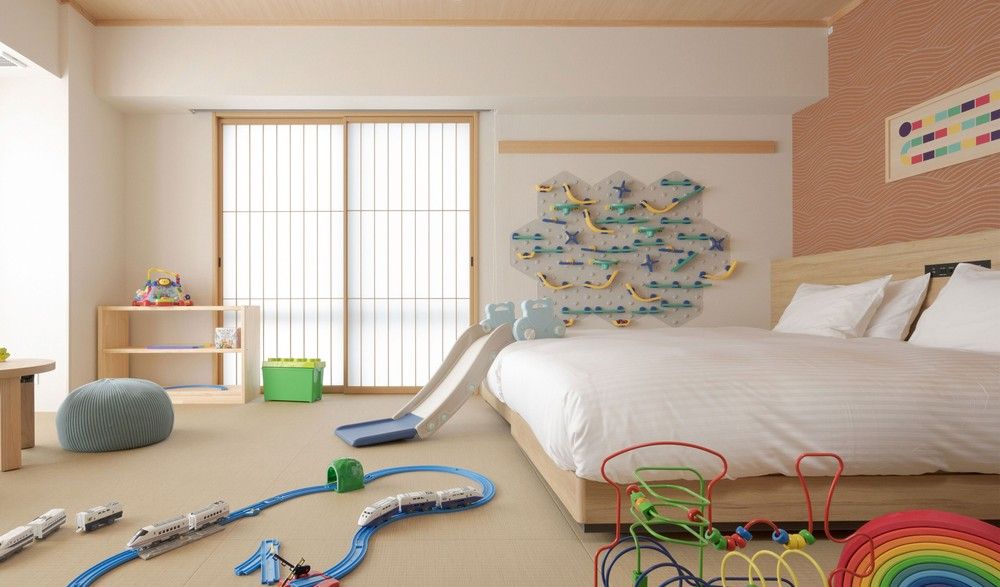 大阪難波天月酒店 - Kids' Board Game Room, Non Smoking | Down comforters, in-room safe, desk, iron/ironing board