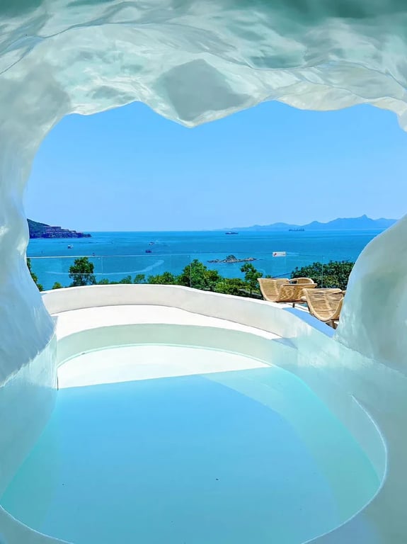 蜜悅深圳藍白聖島懸崖泡池美宿 Miyue Shenzhen Blue and White Island Cliff Pool Beauty Hostel