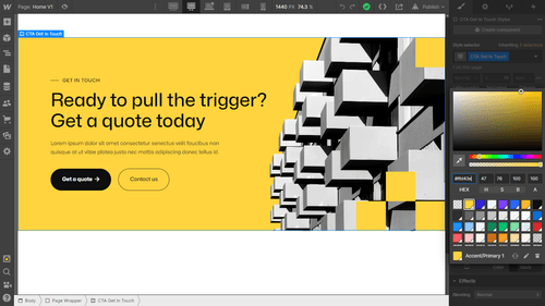 Color - Construcfy X Webflow Template