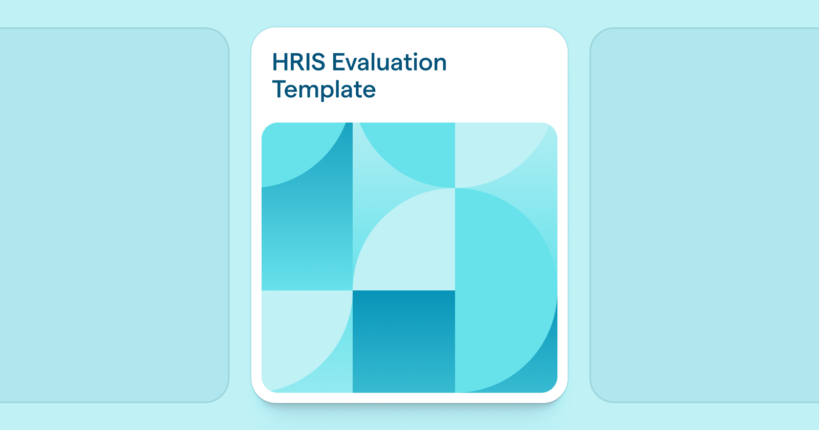 An abstract thumbnail representing the HRIS evaluation template.