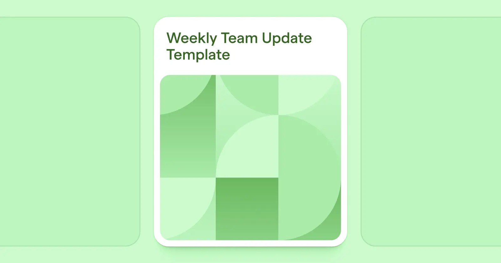 preview of a weekly update template