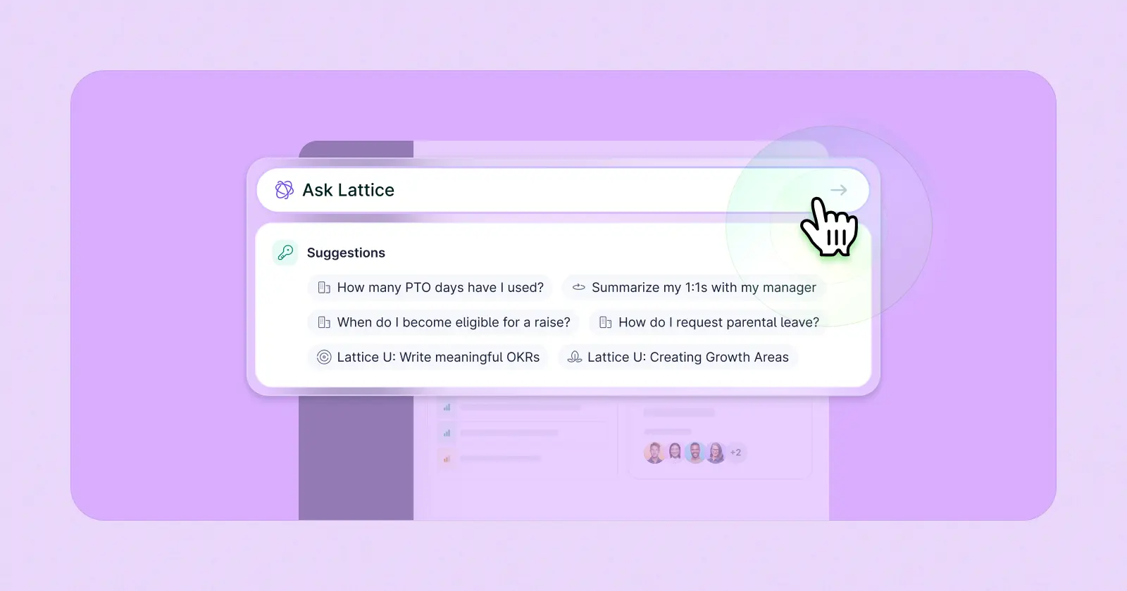a user's view of a tour for lattice's AI agent