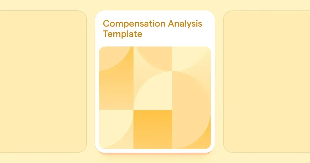 thumbnail cover titled 'compensation analysis template'