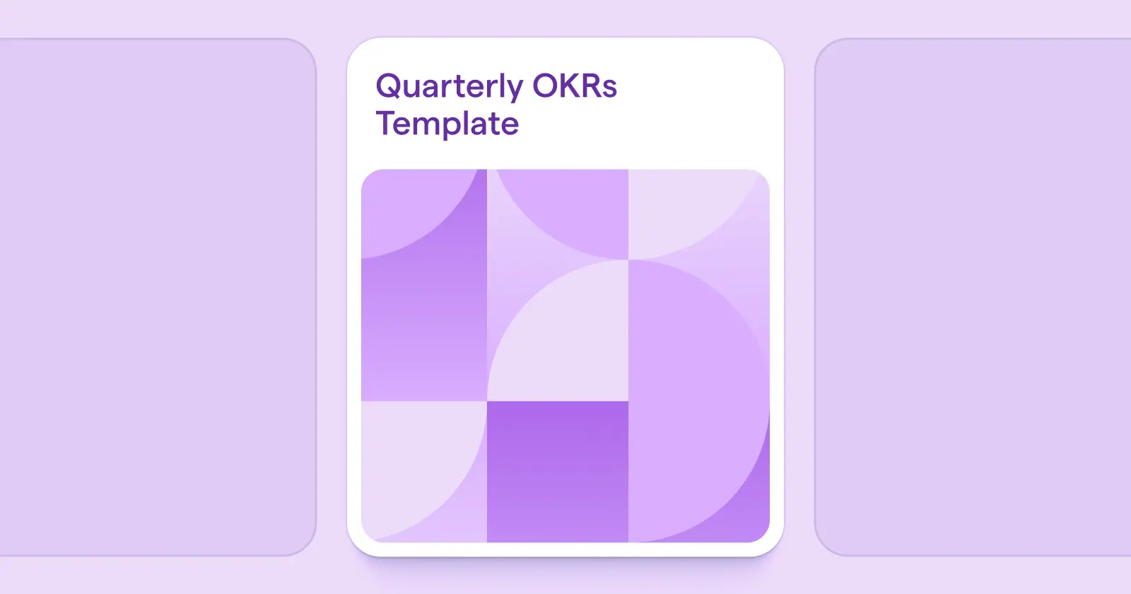 thumbnail of a template titled 'quarterly OKRs template'