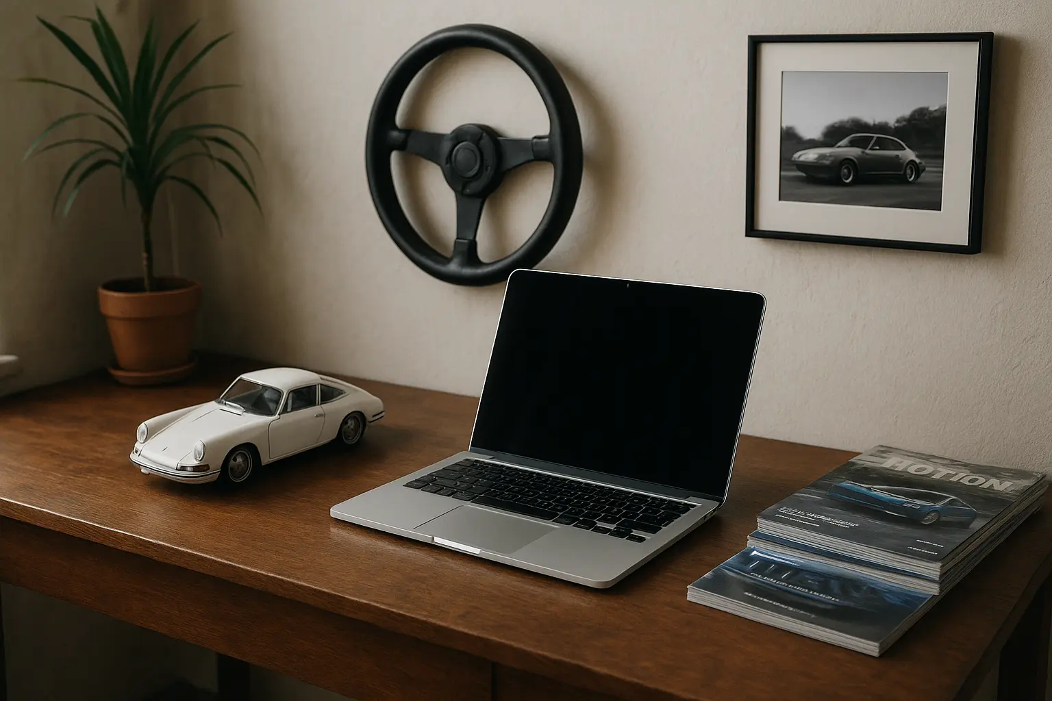Bureau van een automotive copywriter