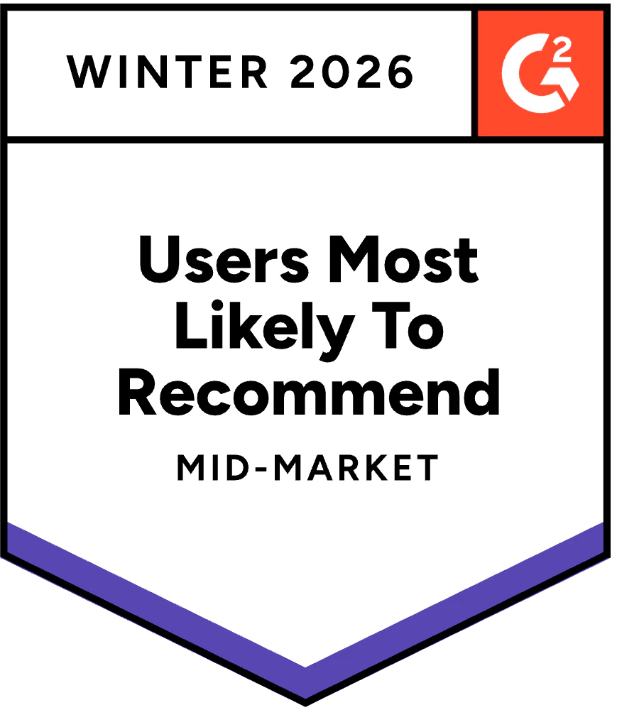 Winter 2026 User Most Likely To Recommend Mid-Market