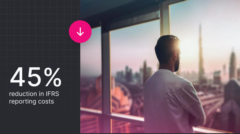 45% reduction in IFRS reporting costs