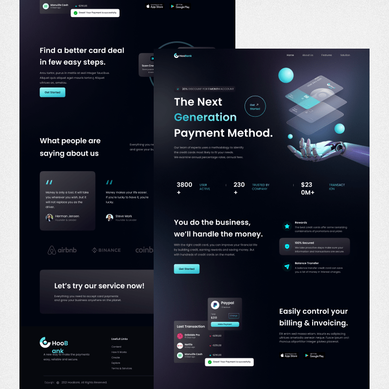 hoobank. Concept project made by hAKS