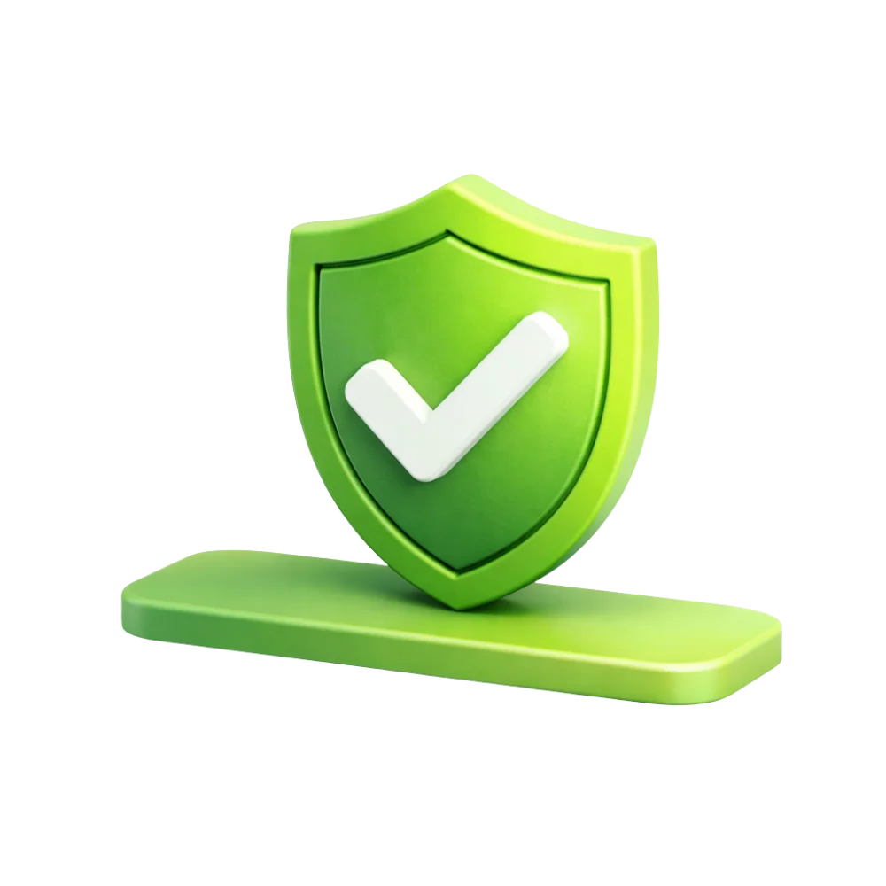 security 3d green icon
