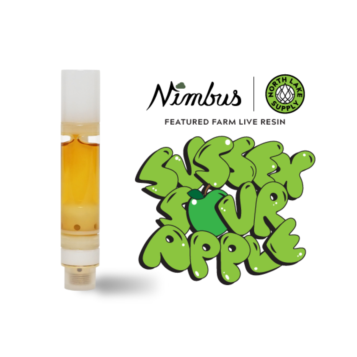 Nimbus Featured Farm is a collaborative effort between Nimbus Cannabis Co. and a local grower to make the premier live resin with local partners. Sussex Sour Apple is a collaboration between North Lake Supply, a family-owned cultivation based out of northern New Jersey. It's an excellent cross of Sour Apple, a strain that tastes as it sounds, and Pound Town, which is also known for its apple flavor.