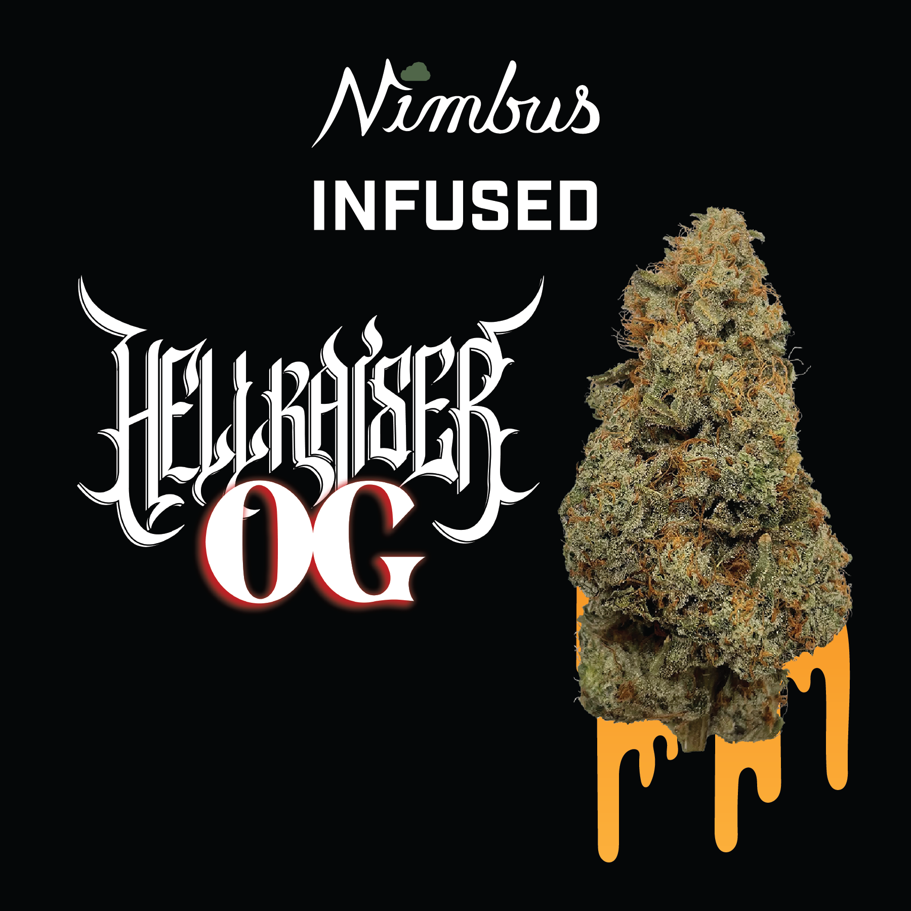 Nimbus Hell Raiser OG — Infused Flowah Flower, 3.5g, Indica-Dominant Hybrid — Massachusetts