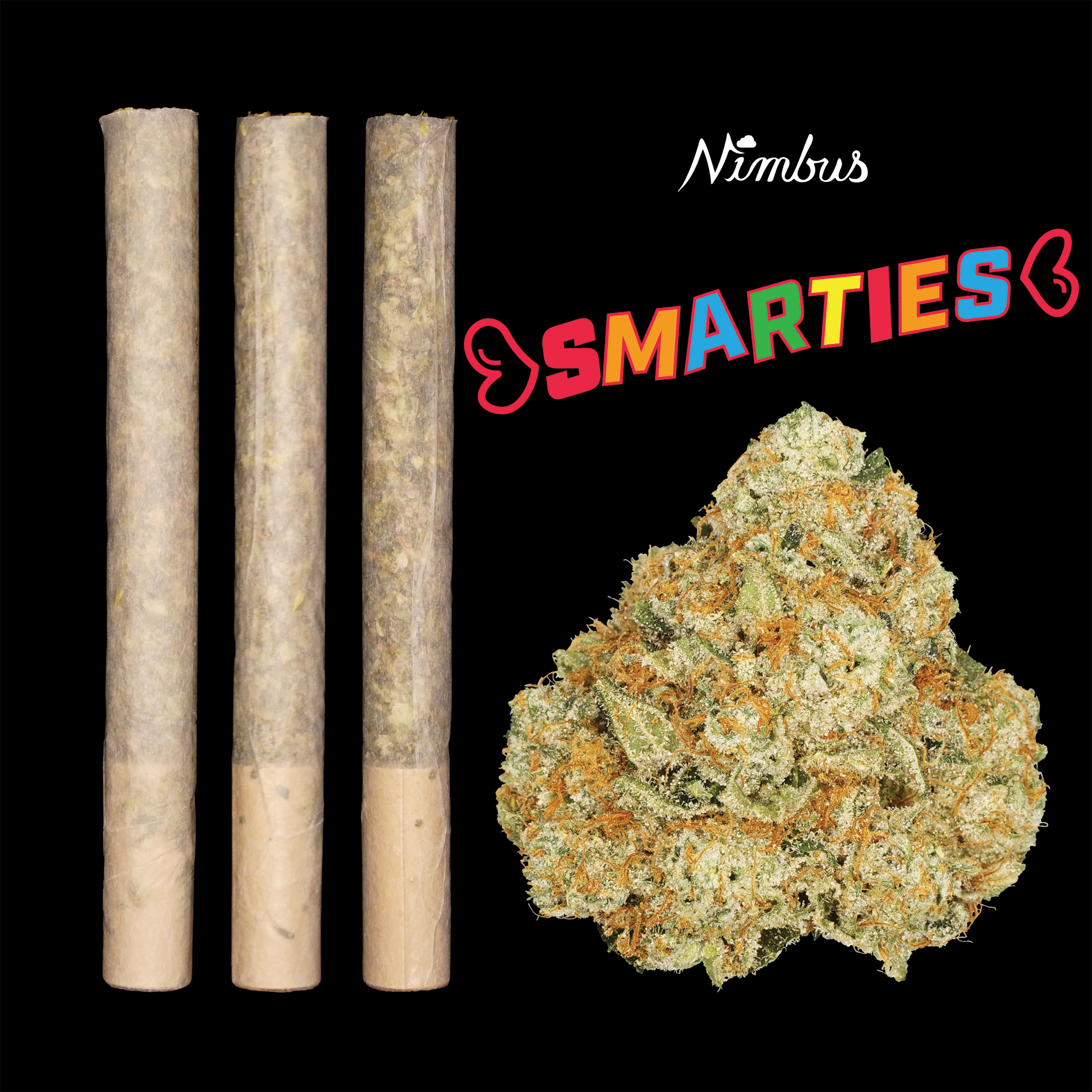 Nimbus Smarties — Darts Preroll, 1.5g, Indica-Dominant Hybrid — Massachusetts