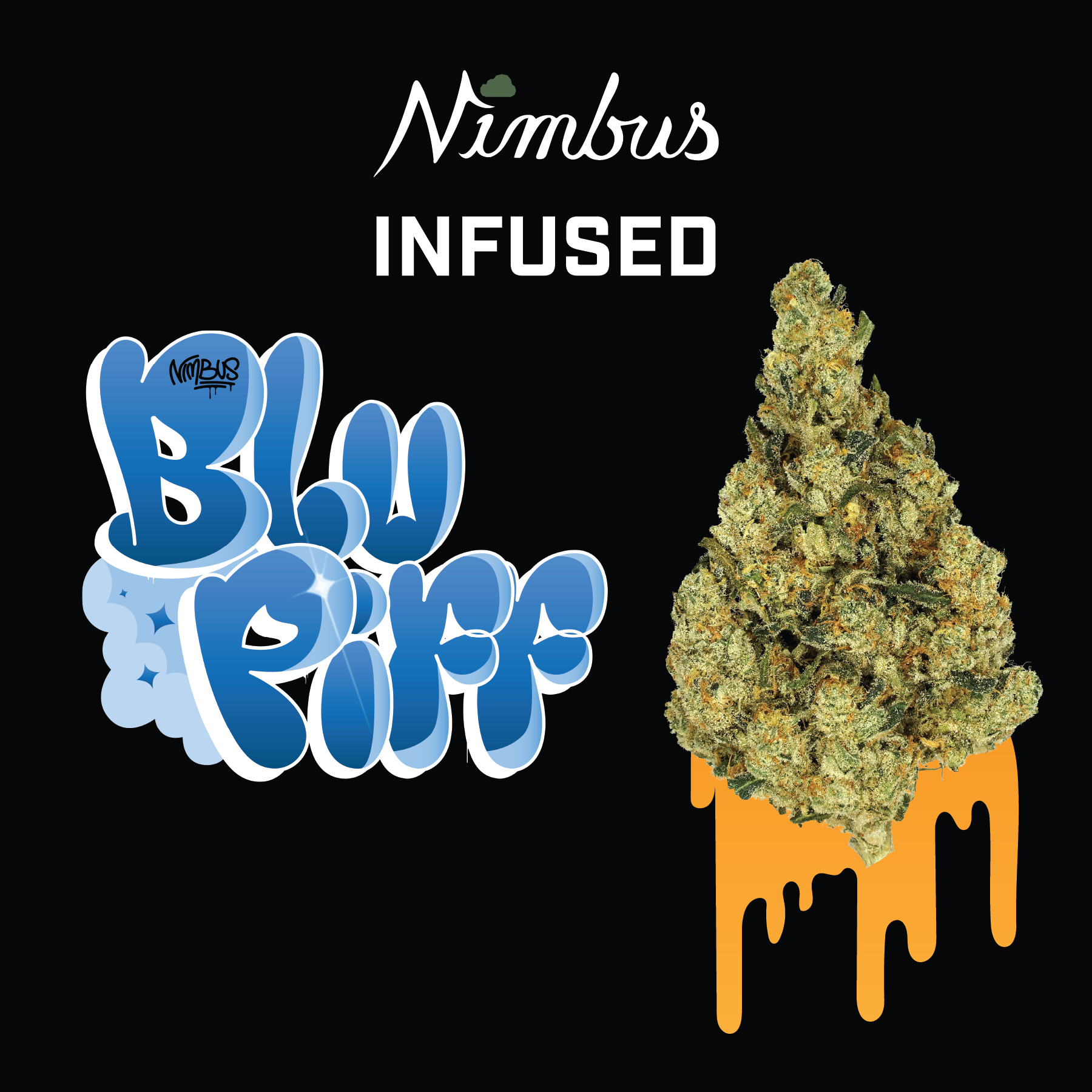 Nimbus Blu Piff — Infused Flowah Flower, 3.5g, Sativa — Massachusetts