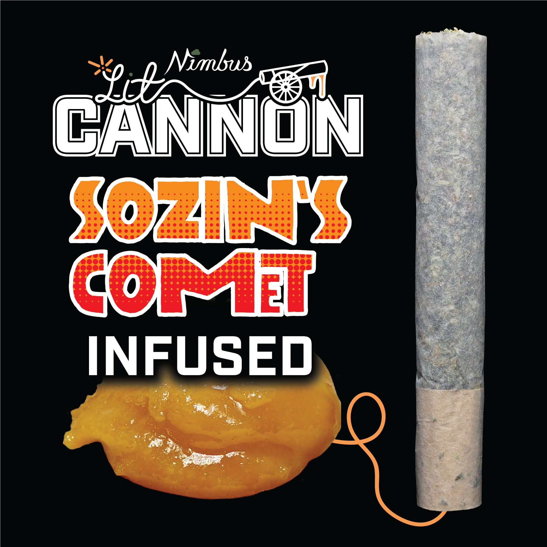 Nimbus Sozin's Comet — Lit Cannons Preroll, 1.0g, Hybrid — Massachusetts