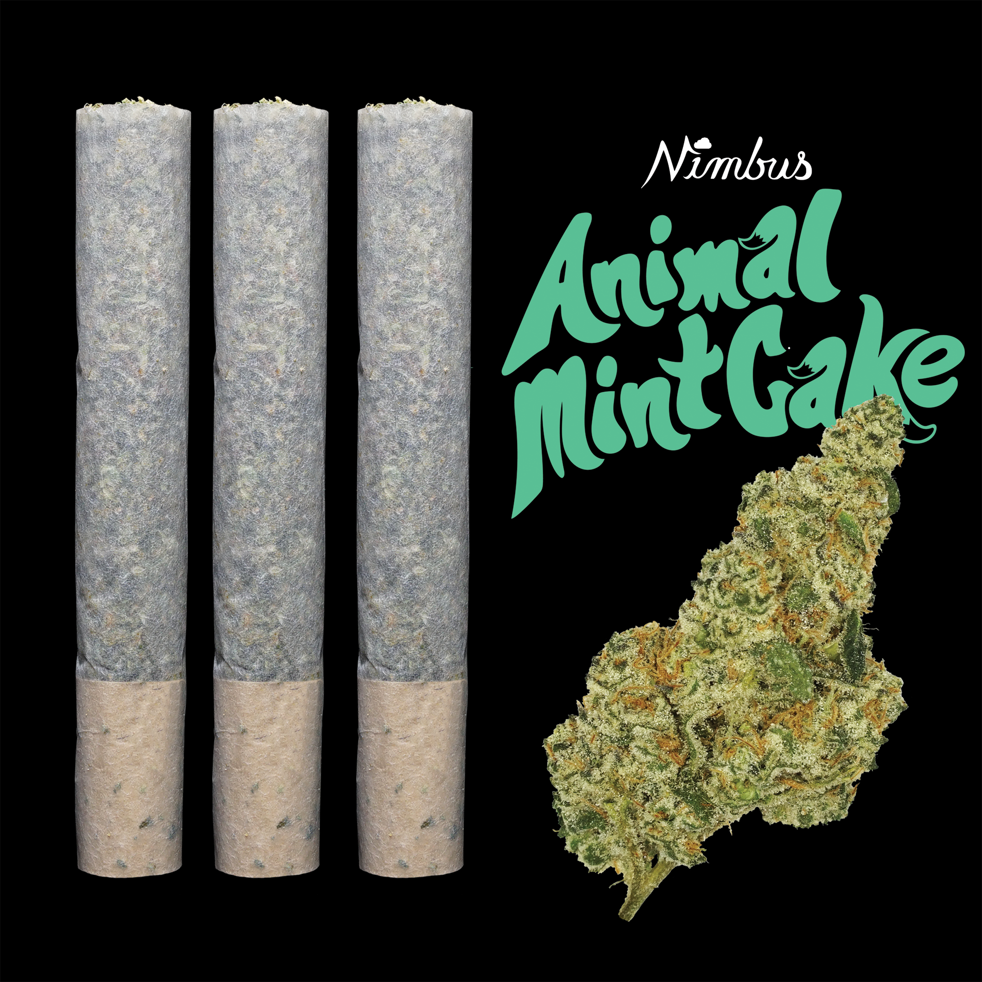 Nimbus Animal Mint Cake — Cannons Preroll, 3.0g, Indica-Dominant Hybrid — Massachusetts