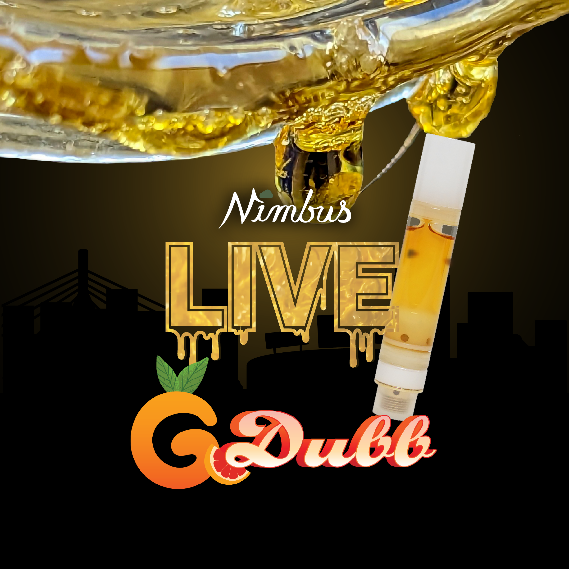 Nimbus G-Dubb — Live Resin Vape Cartridge, 1.0g, Hybrid — Massachusetts