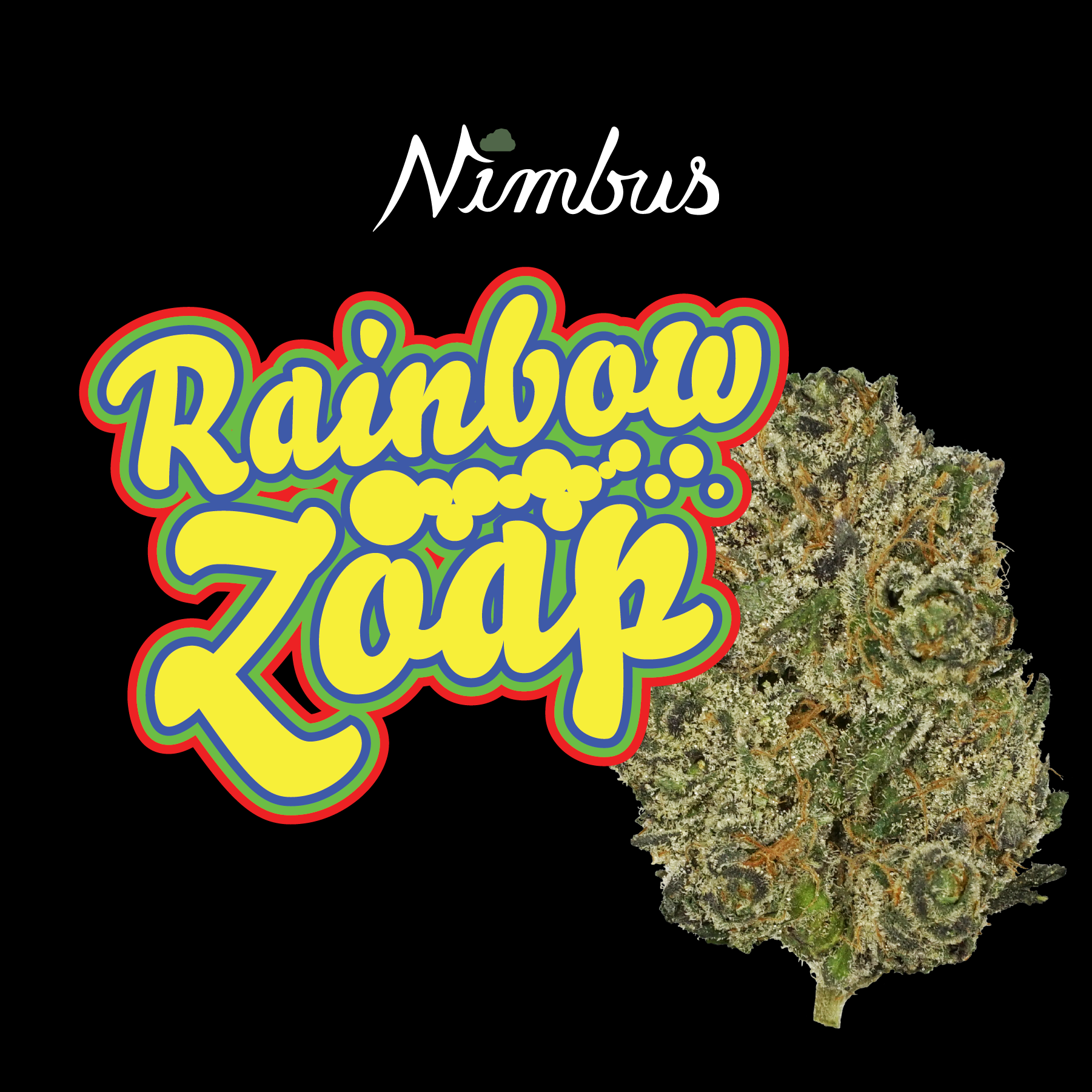 Nimbus Rainbow Zoap — Flowah Flower, 3.5g, Indica — Massachusetts
