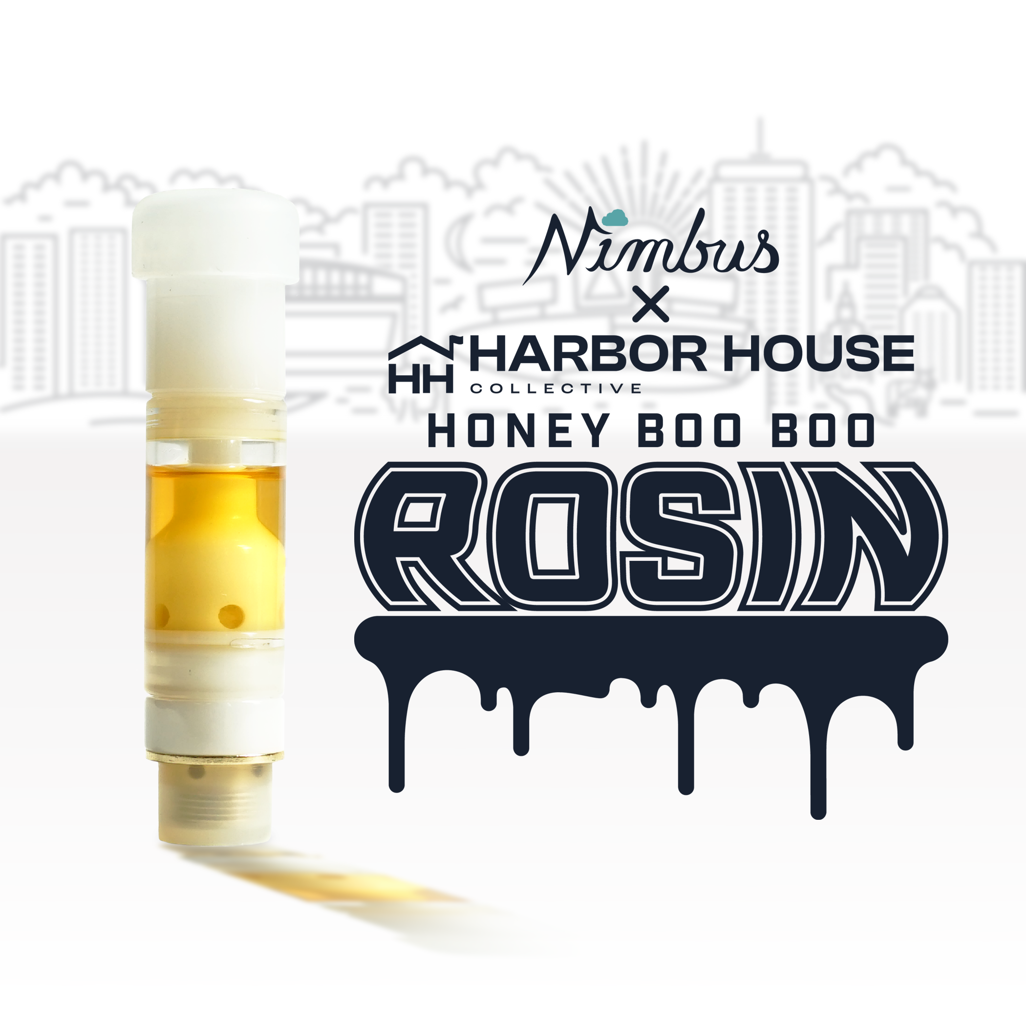 Nimbus Honey Boo Boo — Live Rosin Vape Cartridge, 0.5g, Indica — Massachusetts