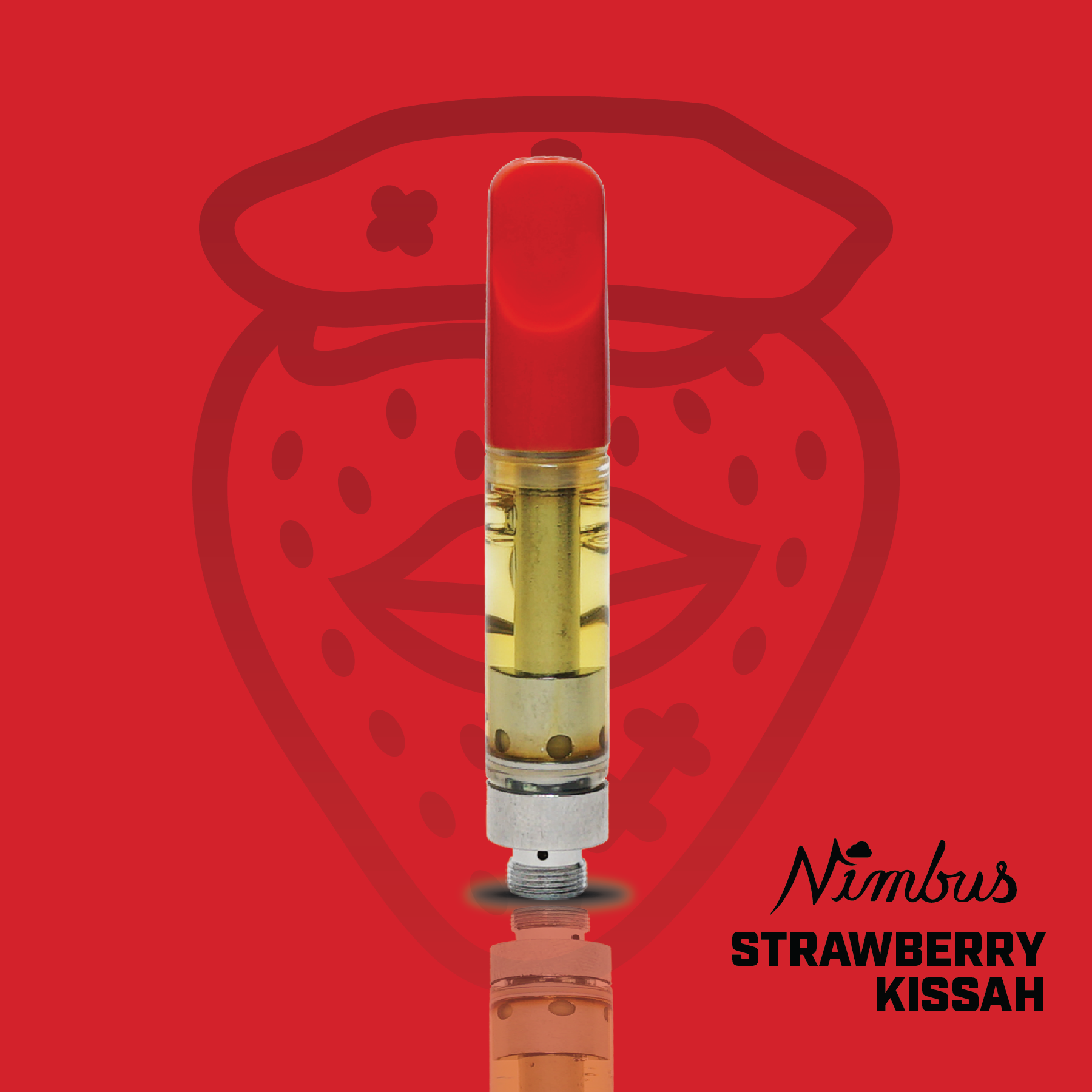 Nimbus Strawberry Kissah — Icon Vape Cartridge, 1.0g, Sativa-Dominant Hybrid — Massachusetts