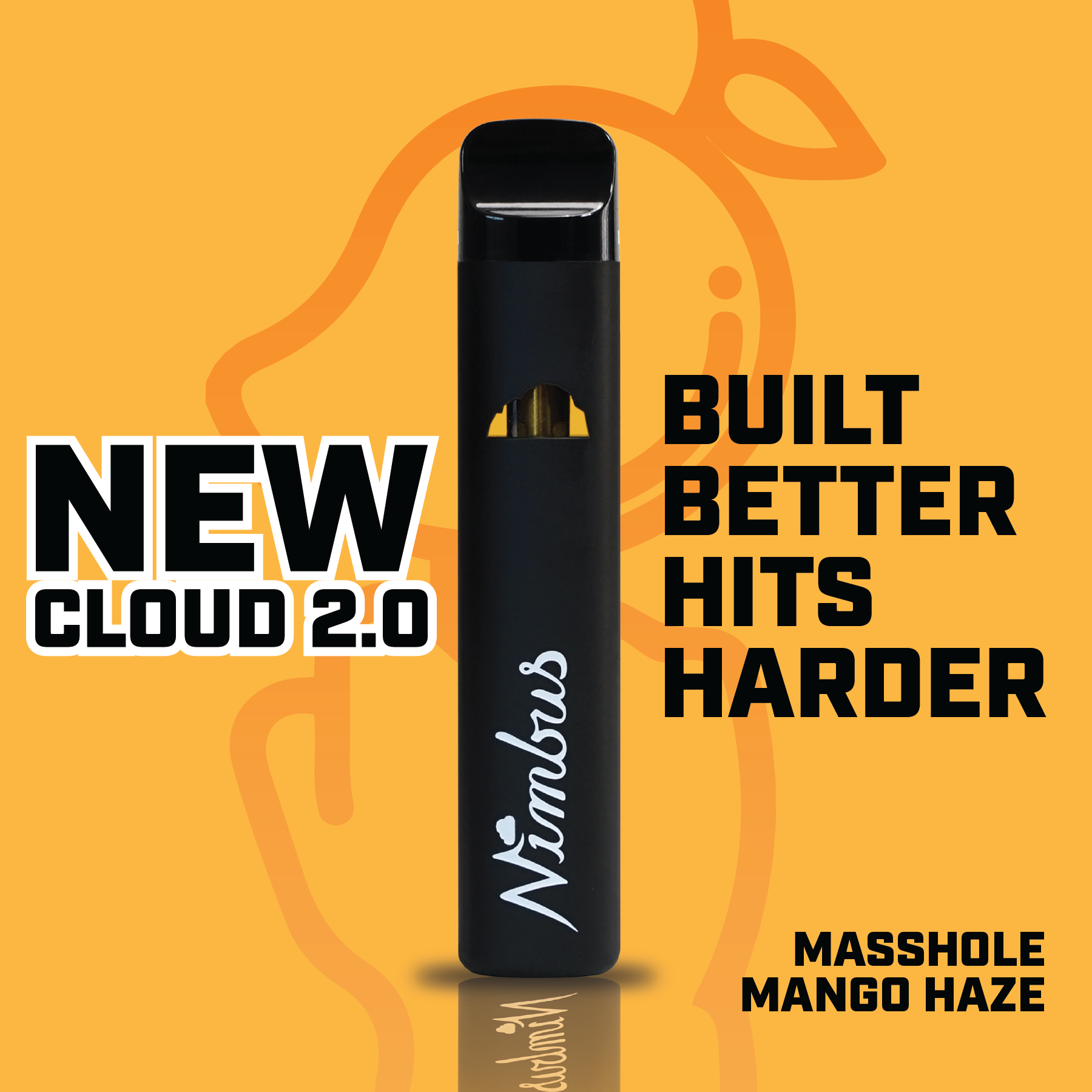 Nimbus Masshole Mango Haze — Icon Vape Disposable, 1.0g, Sativa-Dominant Hybrid — Massachusetts