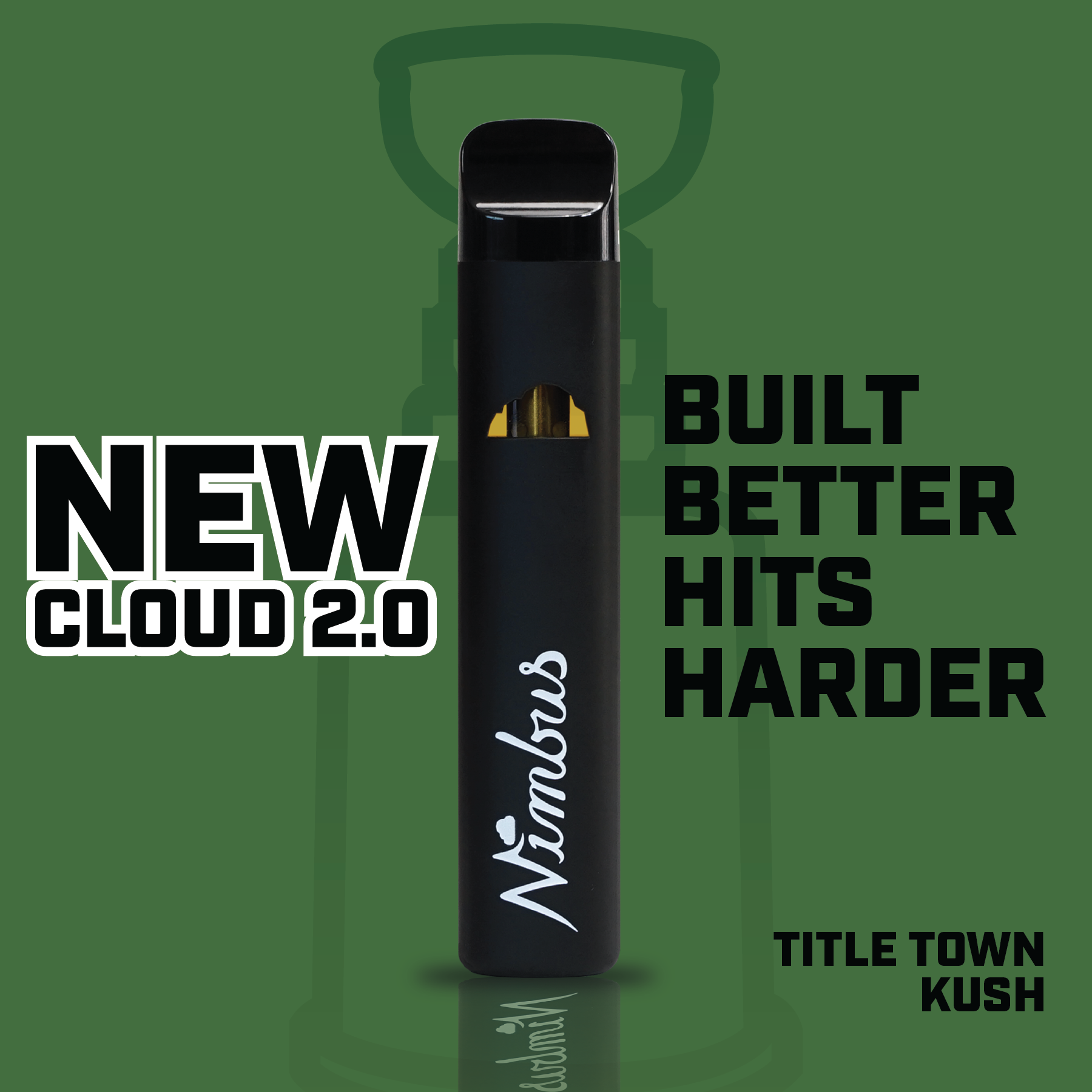 Nimbus Title Town Kush — Icon Vape Disposable, 1.0g, Indica-Dominant Hybrid — Massachusetts