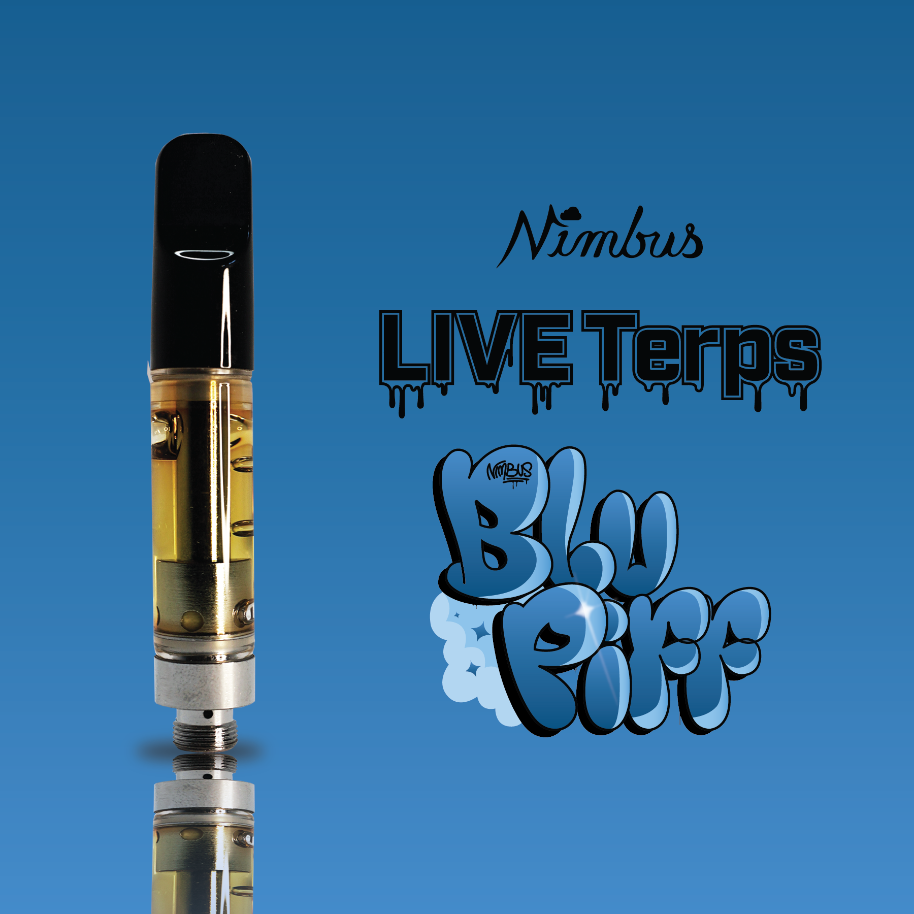 Nimbus Blu Piff — Live Terps Vape Cartridge, 1.0g, Sativa — New Jersey