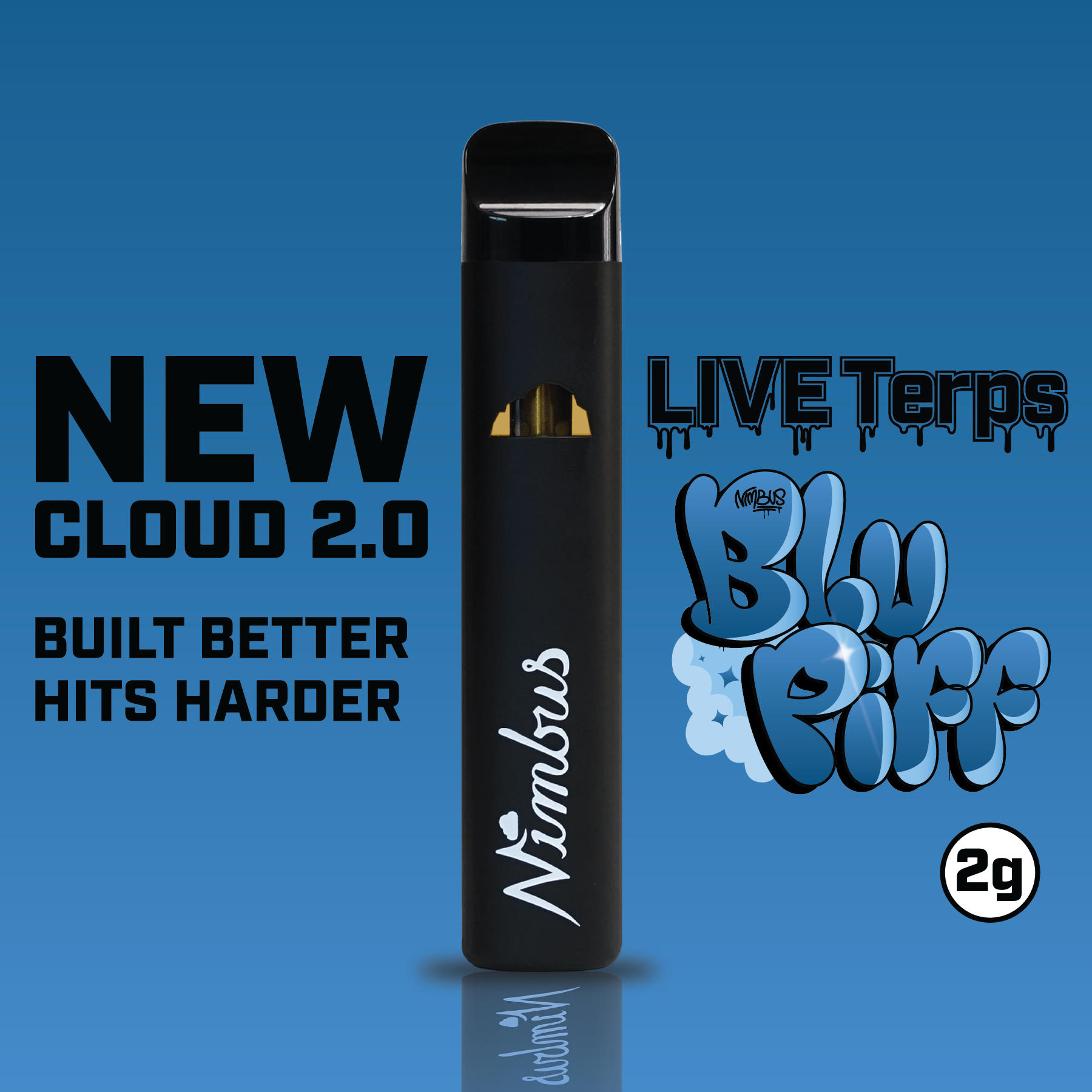 Nimbus Blu Piff — Live Terps Vape Disposable, 2.0g, Sativa — New Jersey