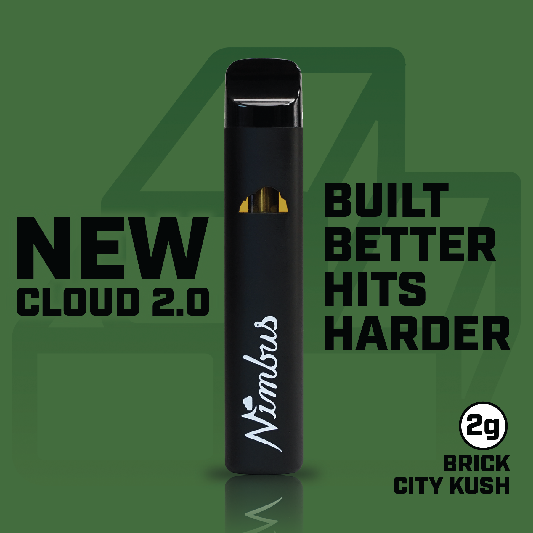 Nimbus Brick City Kush — Icon Vape Disposable, 2.0g, Indica-Dominant Hybrid — New Jersey
