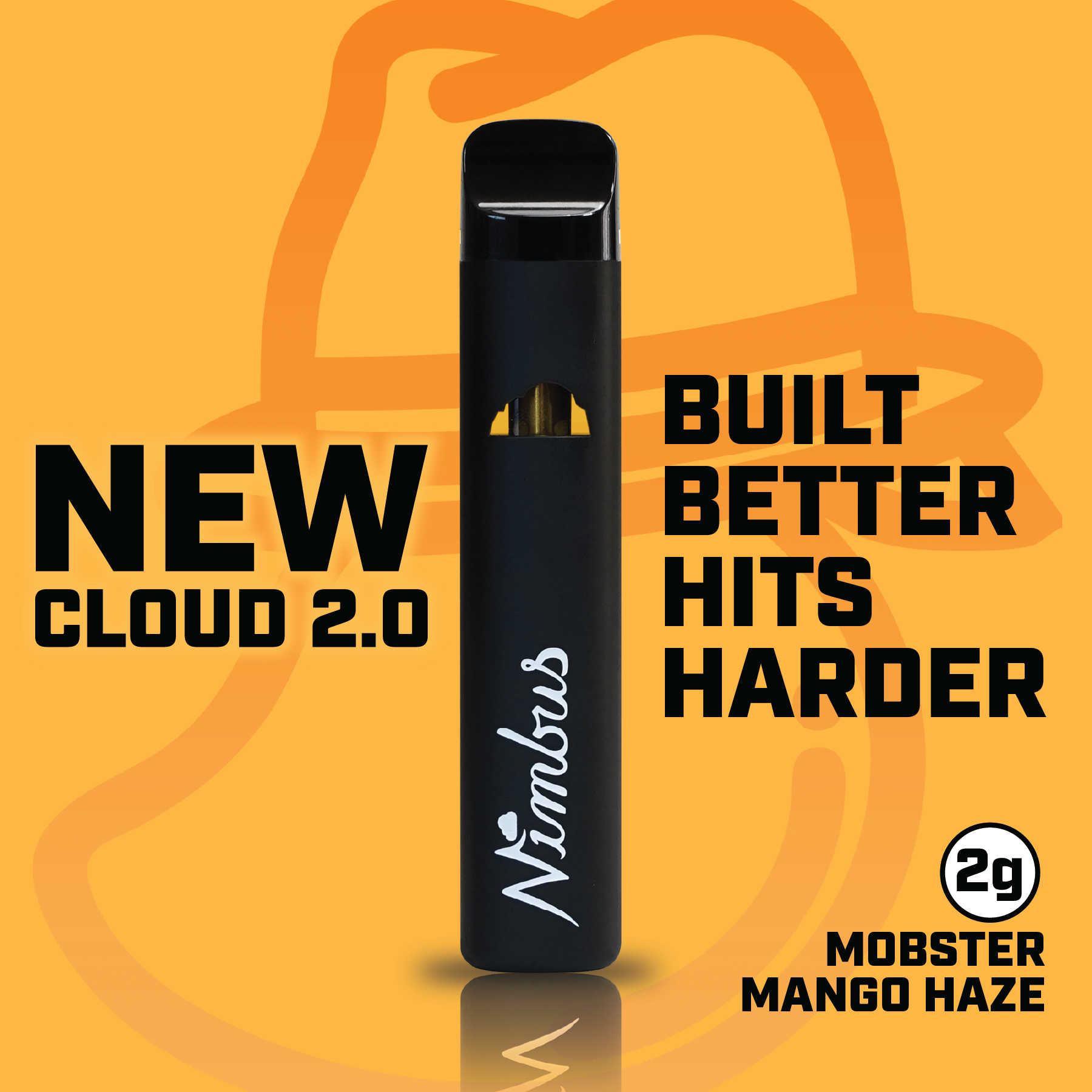 Nimbus Mobster Mango Haze — Icon Vape Disposable, 2.0g, Sativa-Dominant Hybrid — New Jersey
