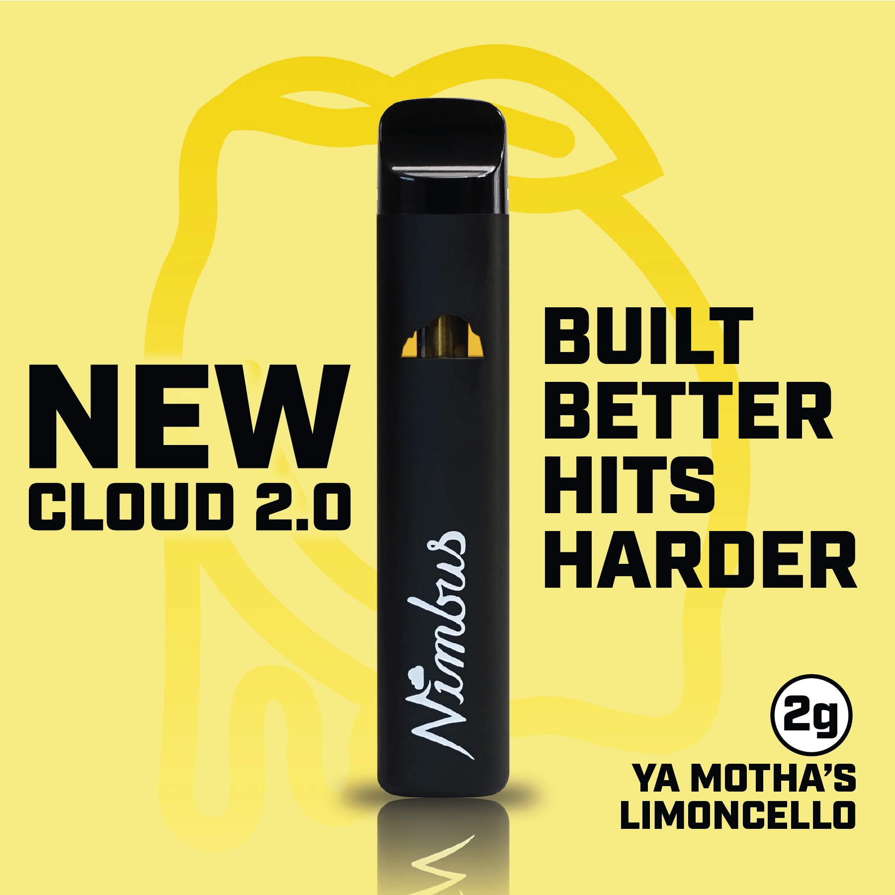 Nimbus Ya Motha's Limoncello — Icon Vape Disposable, 2.0g, Sativa-Dominant Hybrid — New Jersey