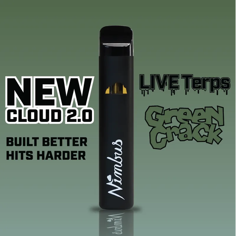 Nimbus Green Crack — Live Terps Vape Disposable, 1.0g, Sativa — New Jersey